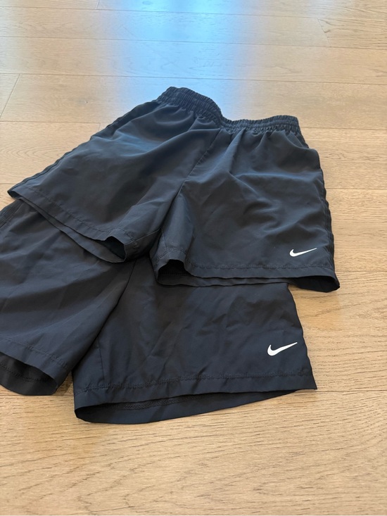 Nike Other - Nike Black Athletic Dri-FIT Shorts with White Swoosh